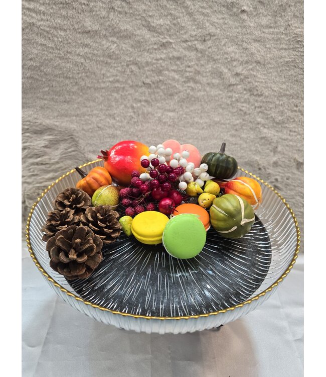 Coupe à fruits en verre 30cm