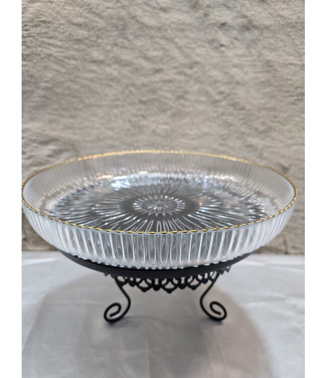 Coupe à fruits en verre 30cm