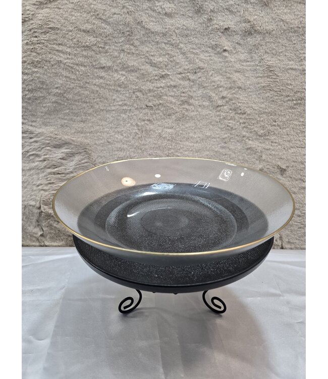 Fruitschaal van glas 30cm