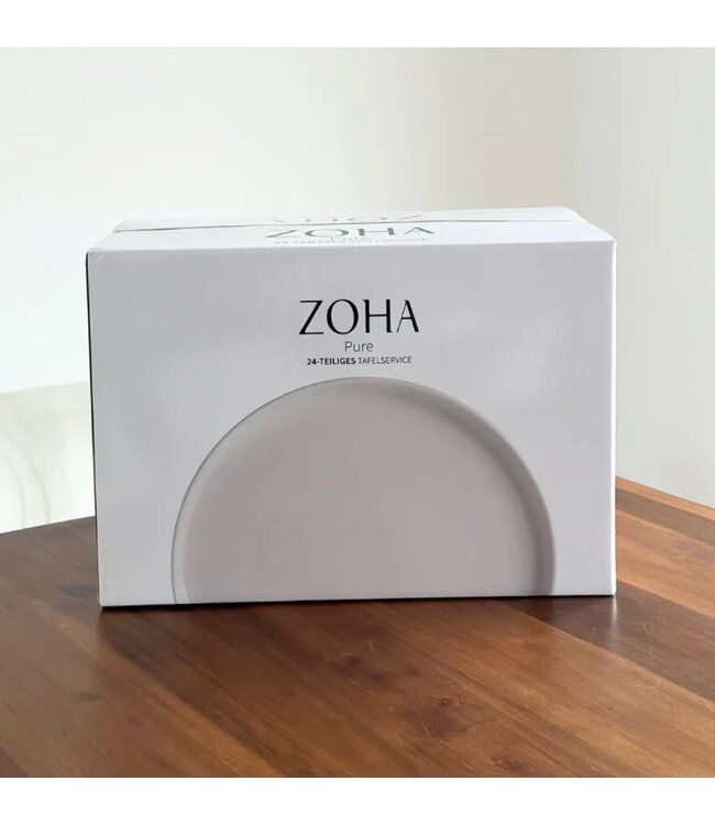 Zoha 24-delige tafelservies wit