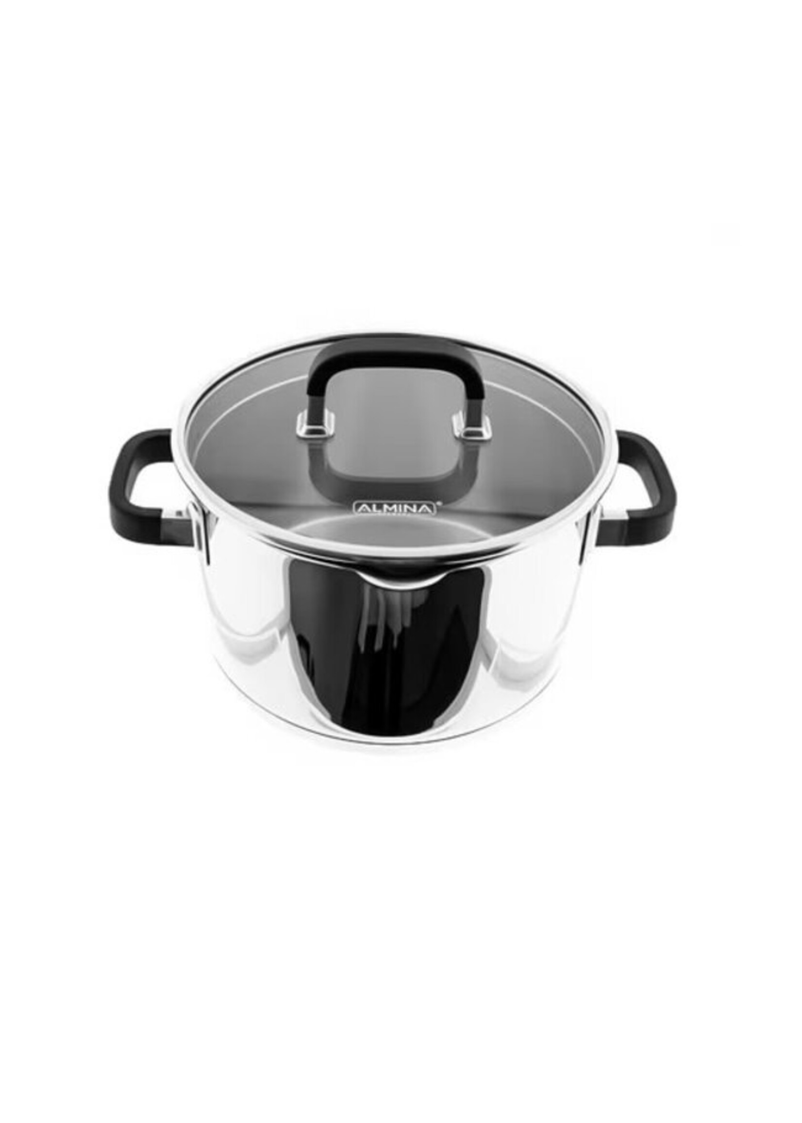 Marmite en silicone Almina avec couvercle en verre | 28 cm 9,8 litres