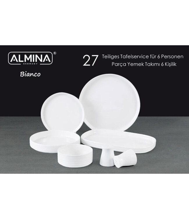 Service de table 27 pièces Almina bianco