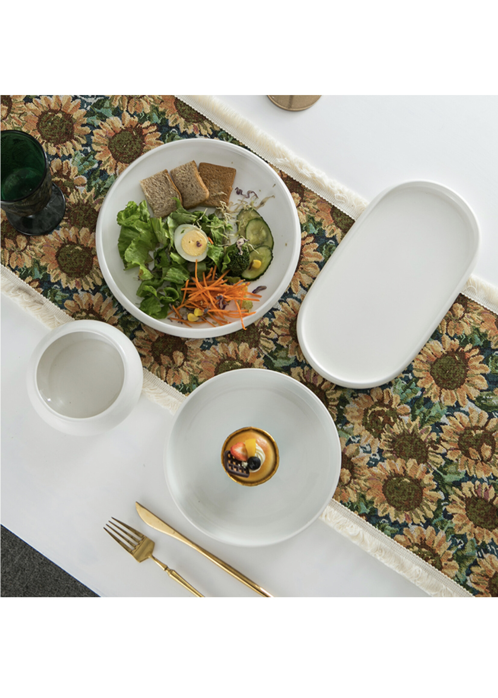 26-delige serviesset Witte Roos Bone Bianco
