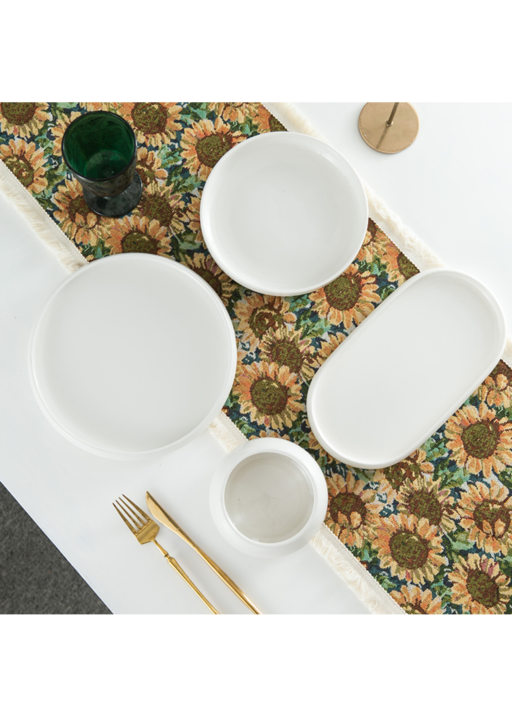 26-delige serviesset Witte Roos Bone Bianco
