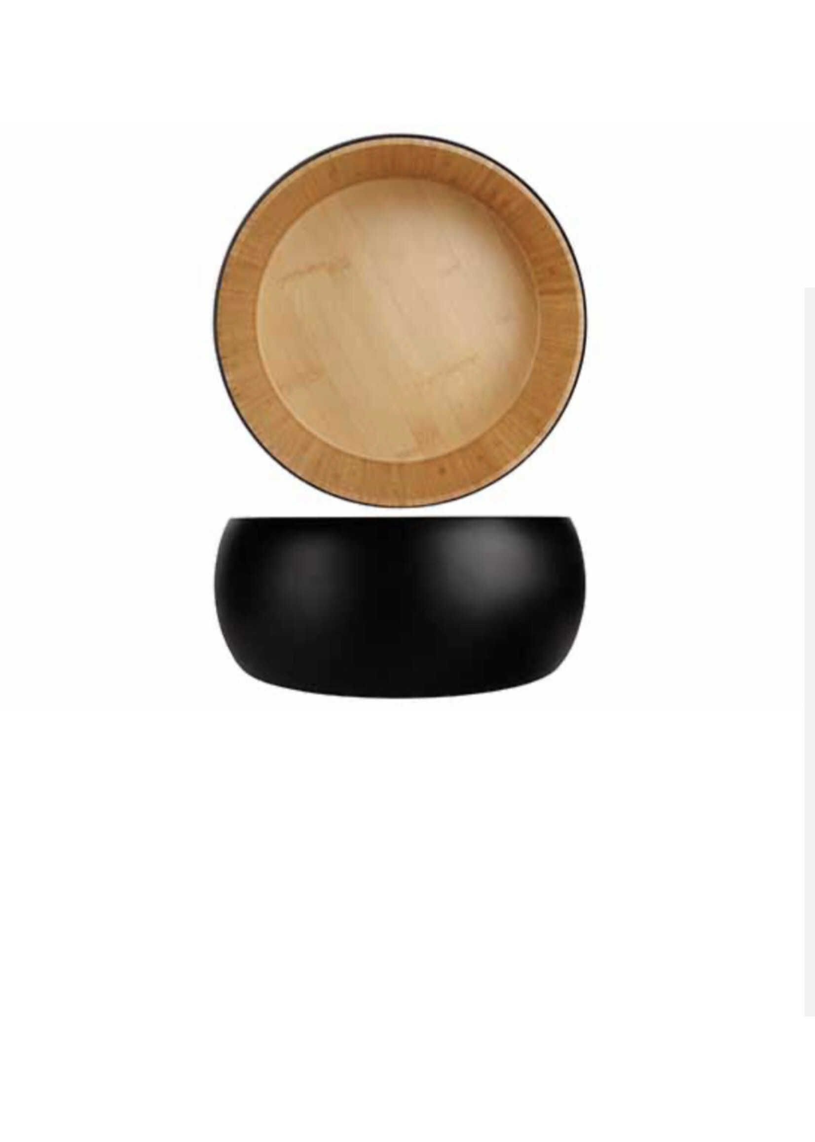 COSY&TRENDY SCHWARZ&HOLZ SALATSCHÜSSEL D20XH8CM BAMBUS