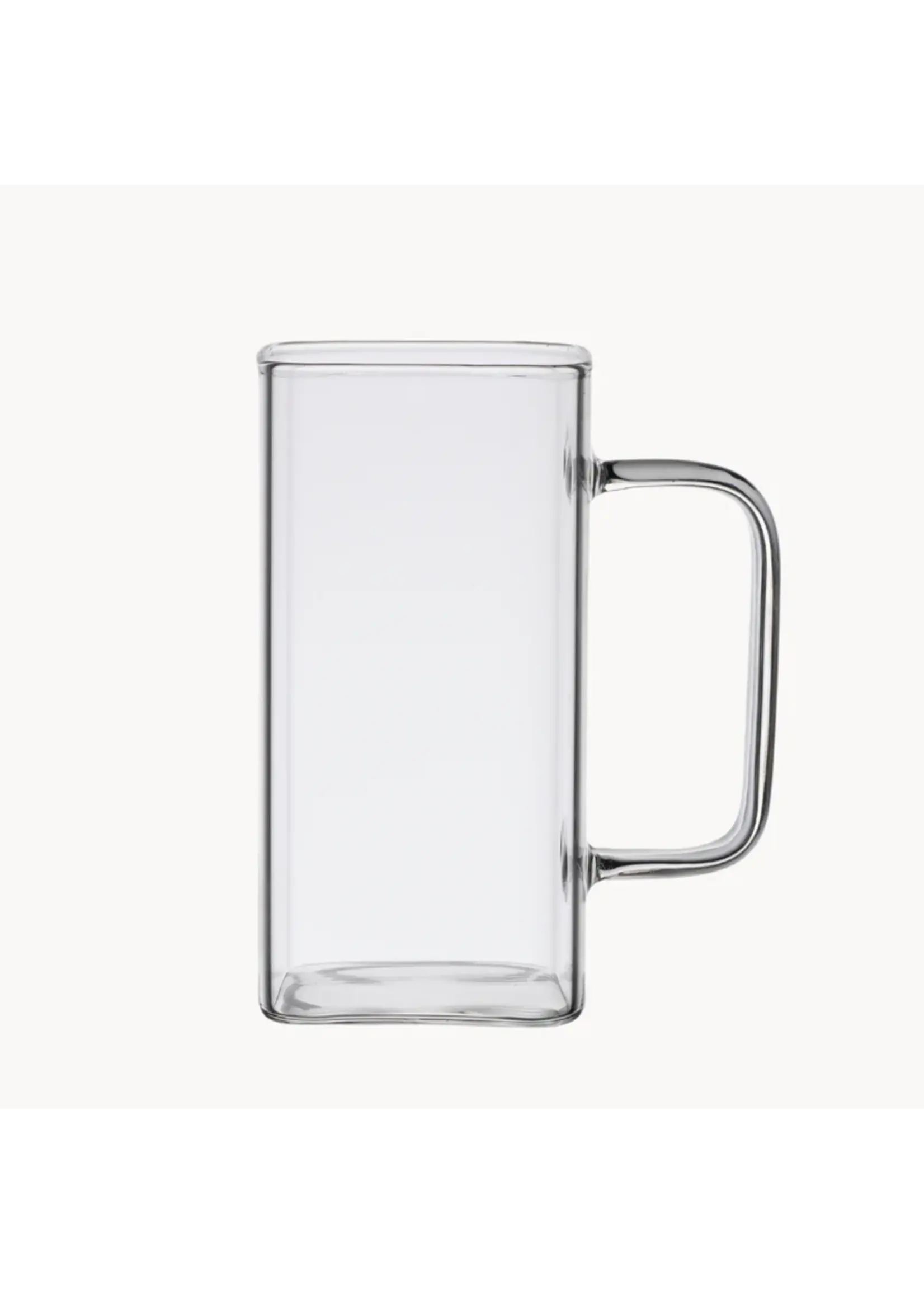 Almina Square rechthoekig glazen mok | 2 stuks | 350 ml