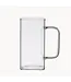 Almina Tasse en verre rectangulaire carrée | 2 pièces | 350 ml
