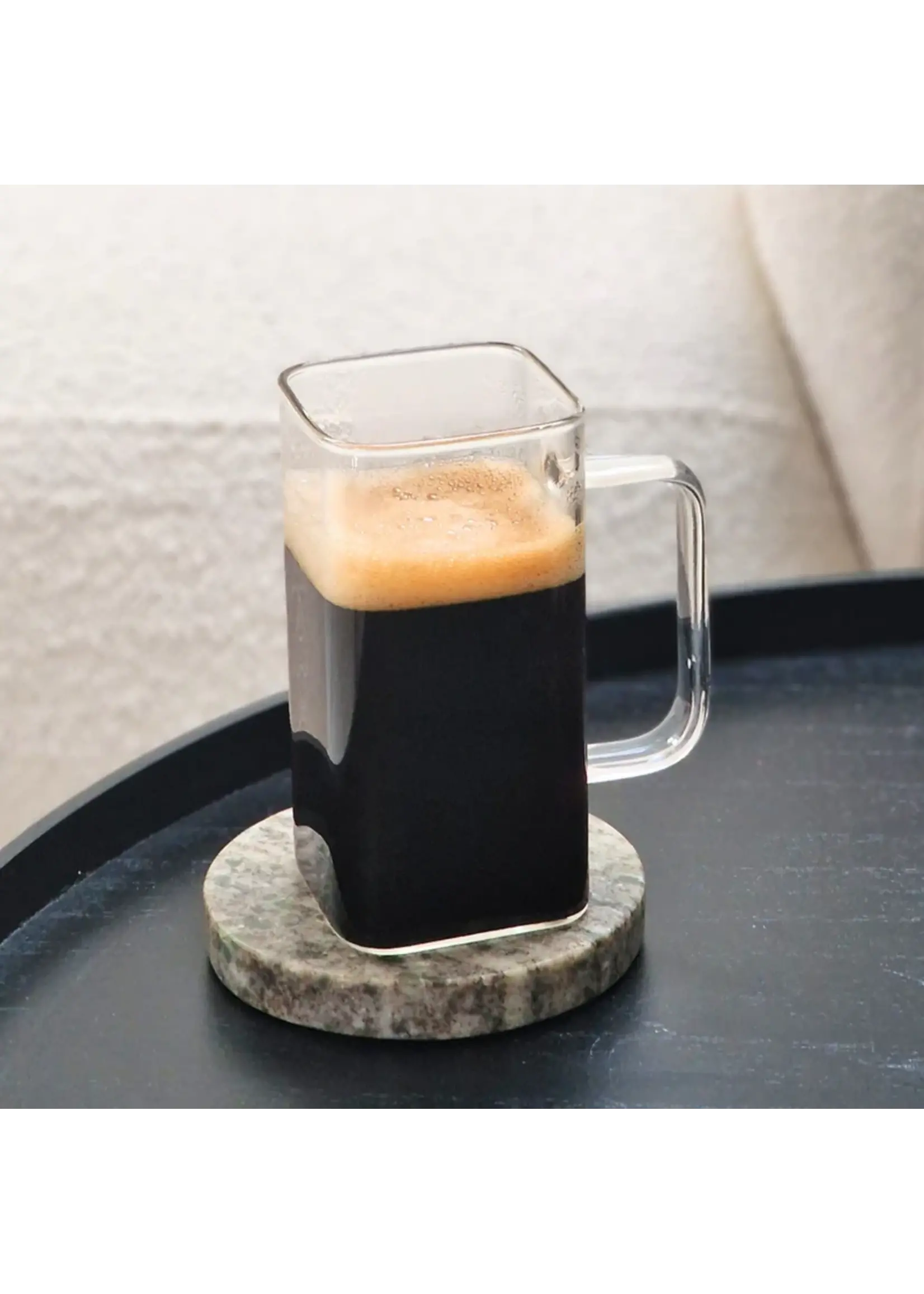 Almina Square rechthoekig glazen mok | 2 stuks | 350 ml
