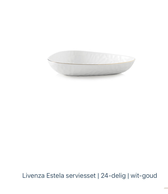 Service de table 24 pièces Livenza Estela