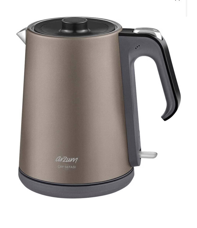 Théière électrique Arzum Çay Sefası 1,2 / 1,8 litre Taupe