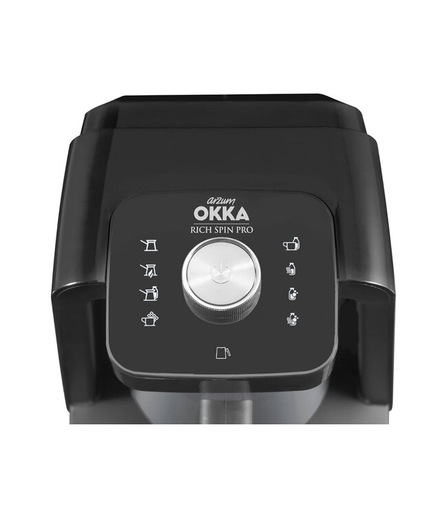 OKKA Rich Spin Pro Türkische Kaffeemaschine Schwarz – Chrom