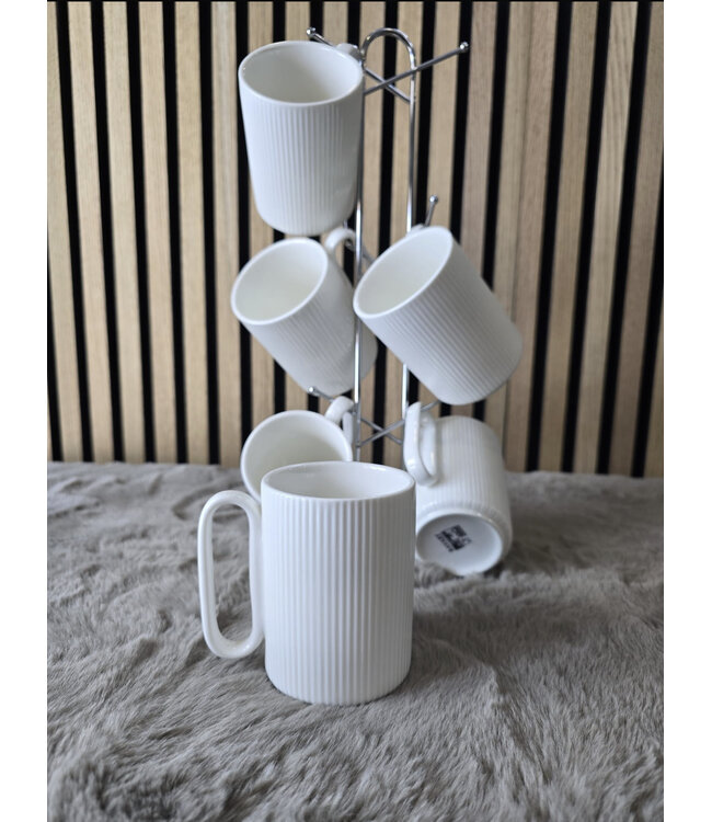Tasses à café Ribble avec support