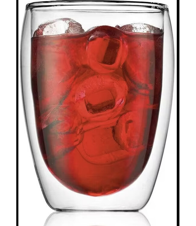 Dubbelwandige glas 350ml 2stuk