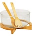Saladekom met Slabestek Glas TERRESTRIAL 24 cm, 4 l