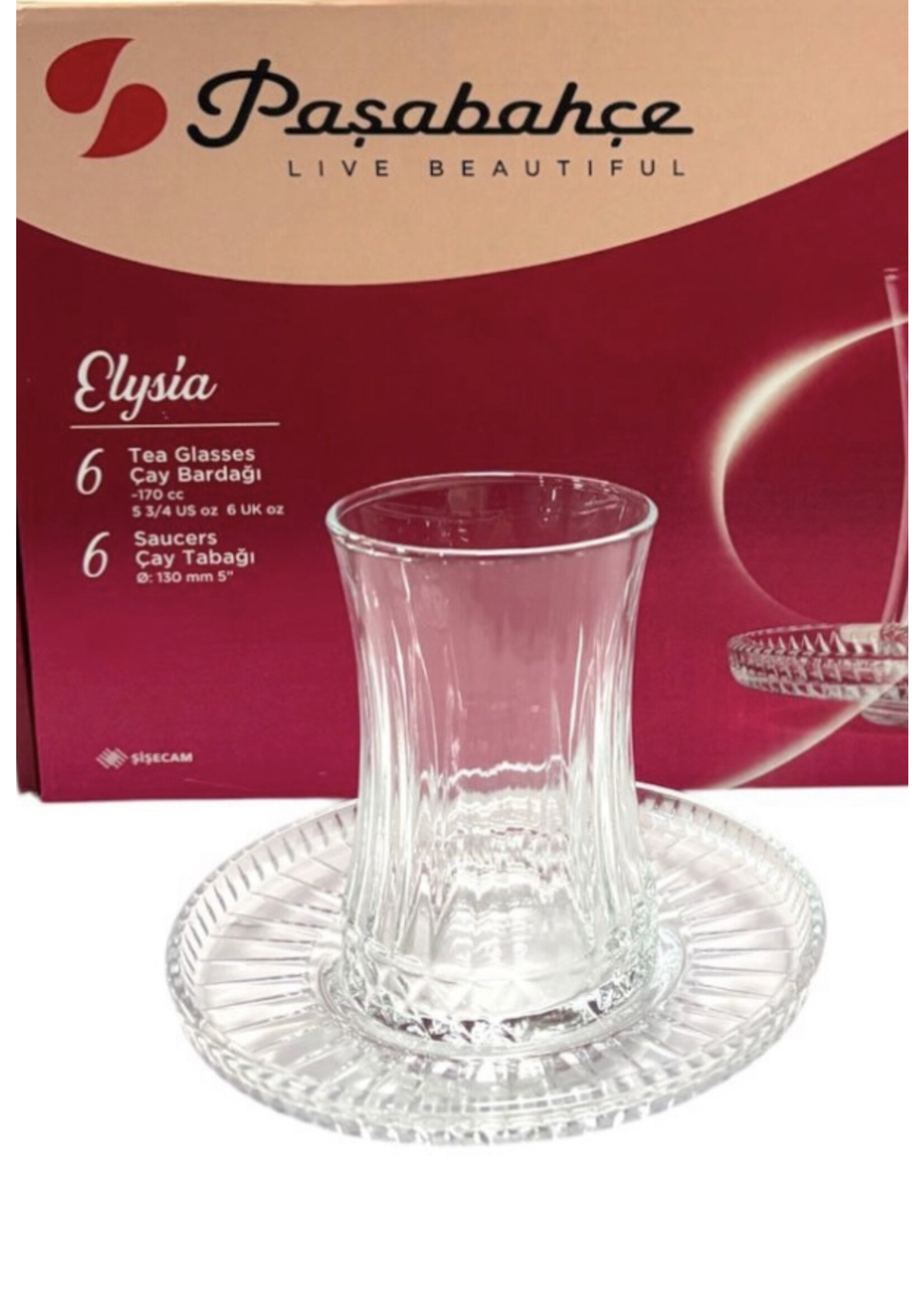 Verres à thé Pasabahce elysia 12 pièces