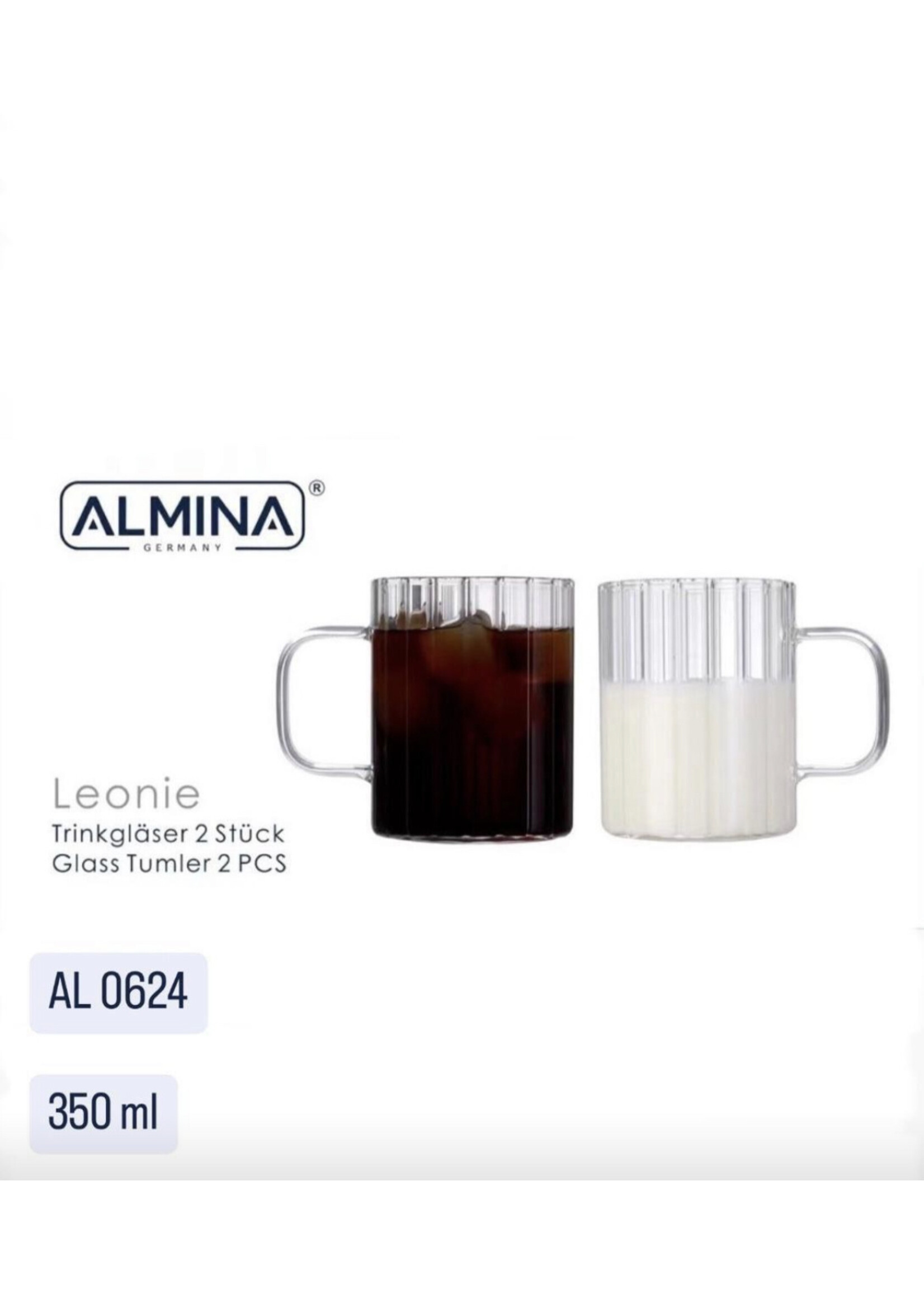 Almina Gobelet à fusil Verre Borosilicate - 350 ml