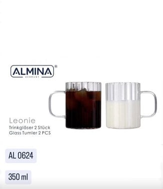 Almina Riffle Cup Borosilikatglas - 350 ml