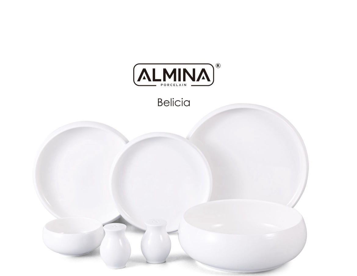 27-teiliges Geschirrset Almina Belicia weiß