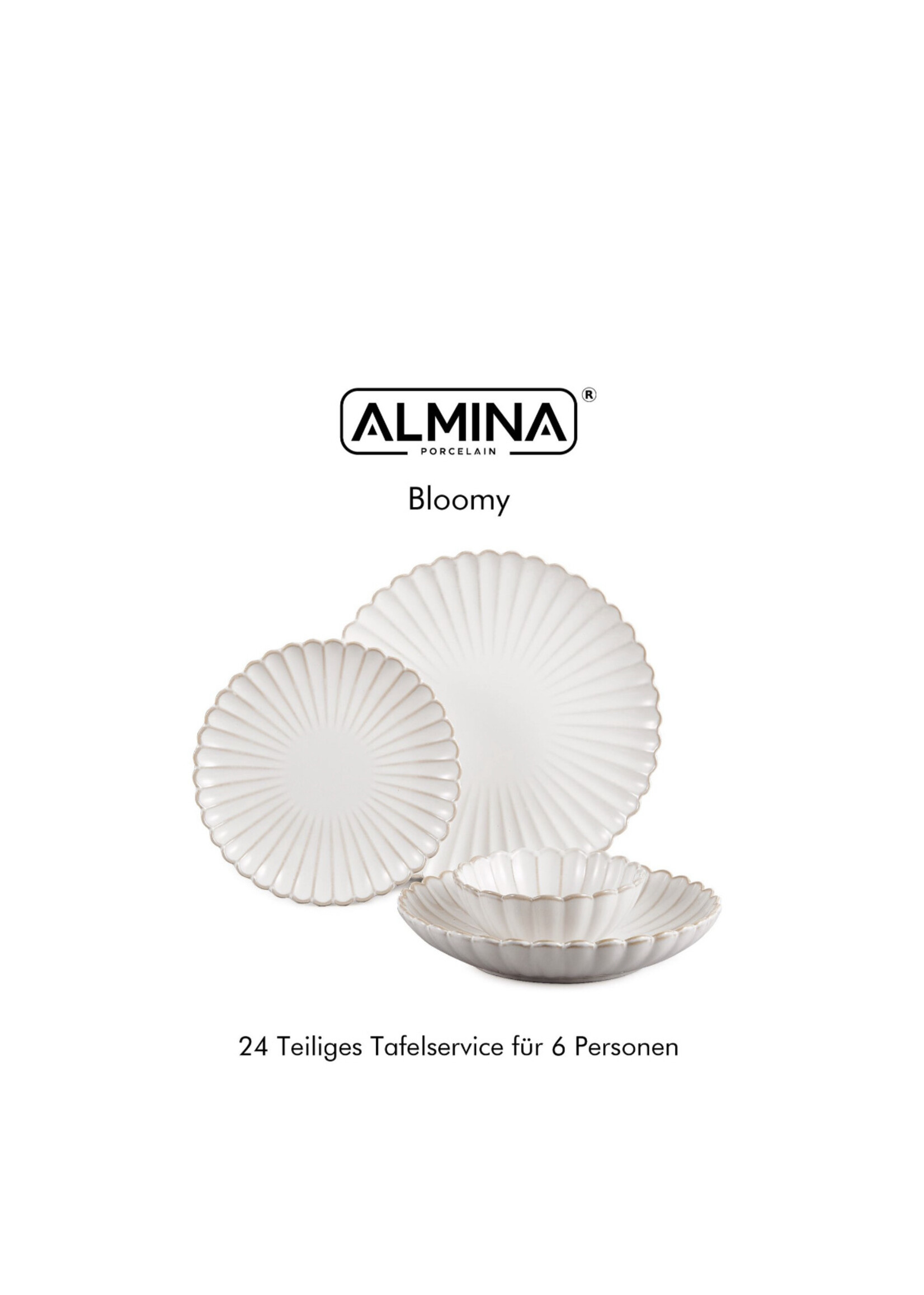 24-teiliges Tafelservice Almina Bloomy