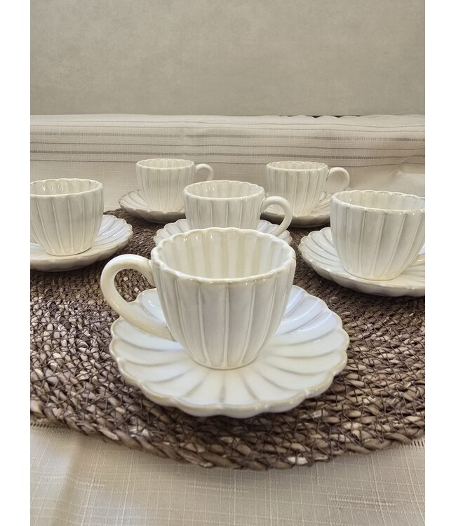 Tasses à expresso Almina Bloomy 12 pièces