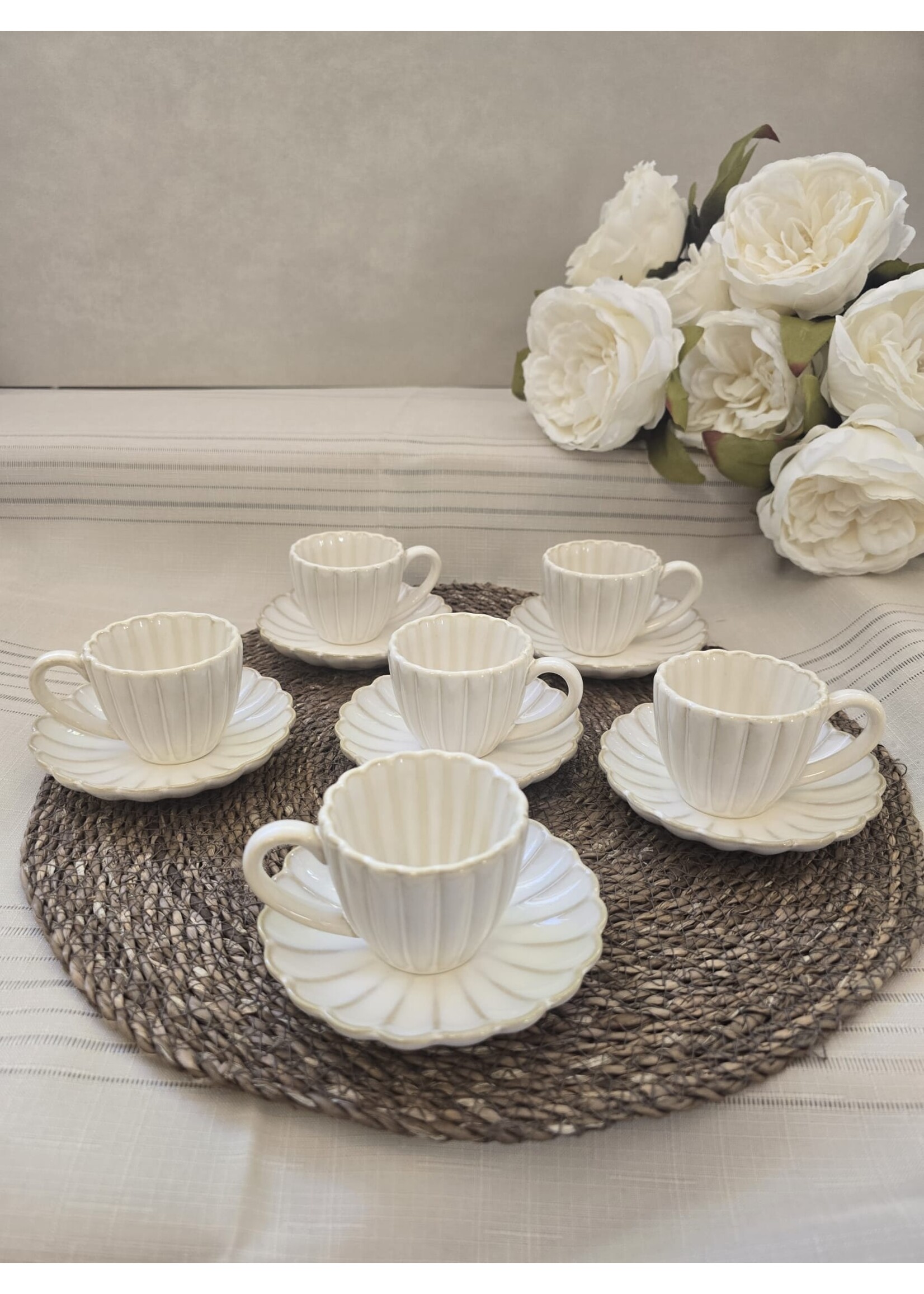 Almina bloomy espresso kopjes 12-delige