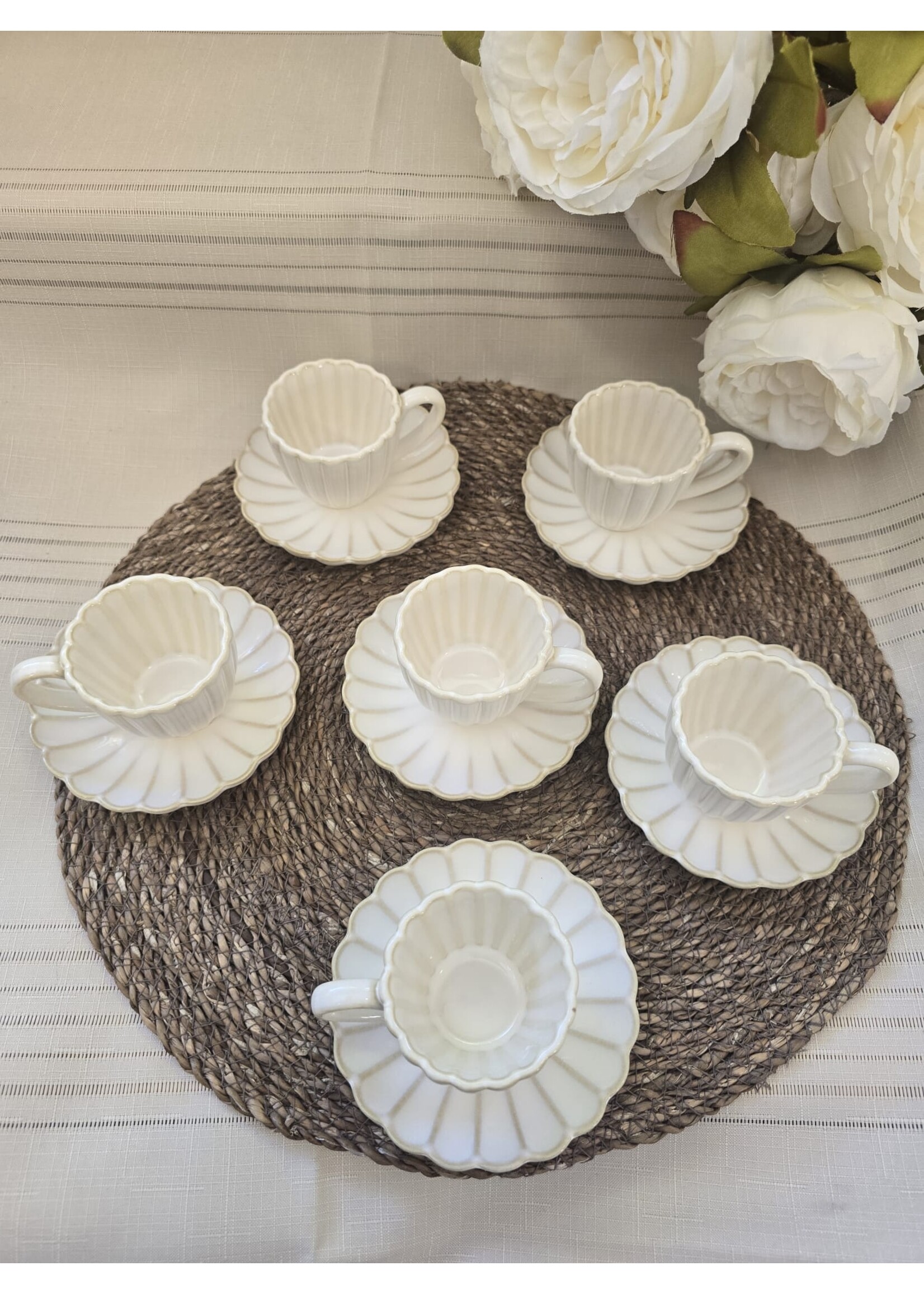 Almina bloomy espresso kopjes 12-delige