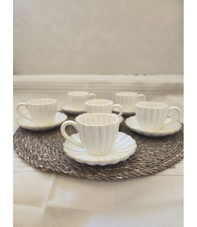 Tasses à expresso Almina Bloomy 12 pièces