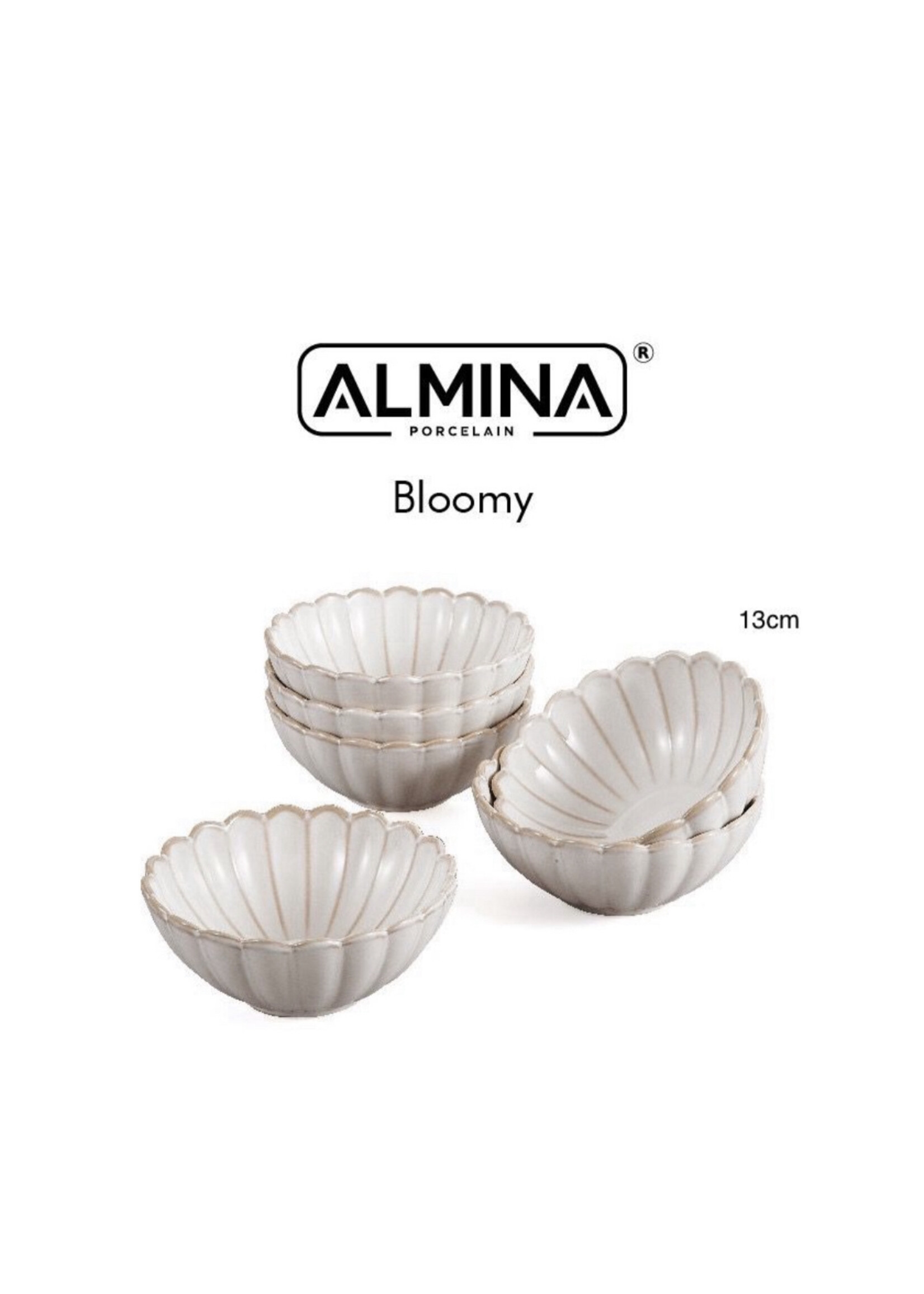 Almina Bloomy Suppenschüsseln 6 Stück 13cm