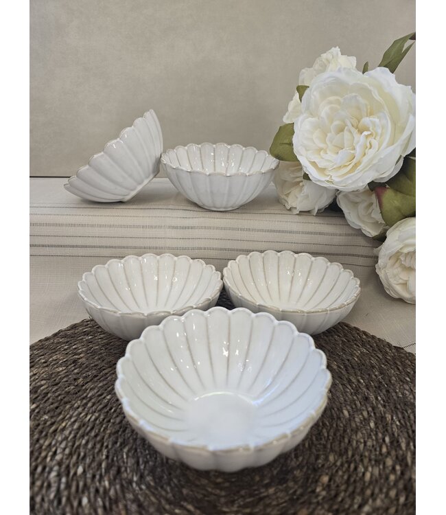 Bols à soupe fleuris Almina 6 pièces 13 cm