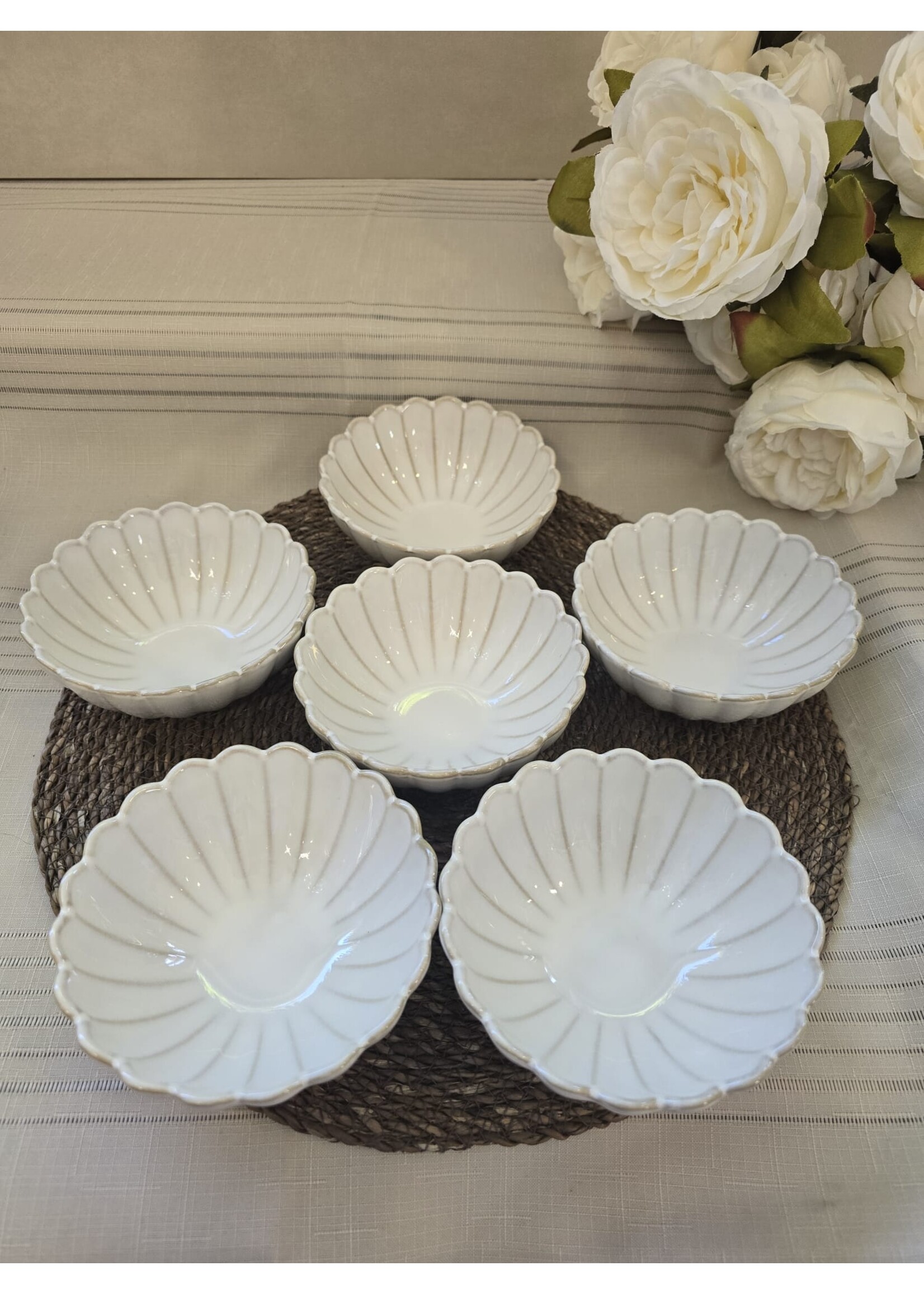 Bols à soupe fleuris Almina 6 pièces 13 cm