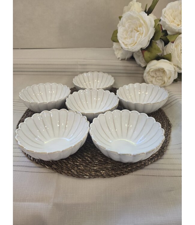 Bols à soupe fleuris Almina 6 pièces 13 cm