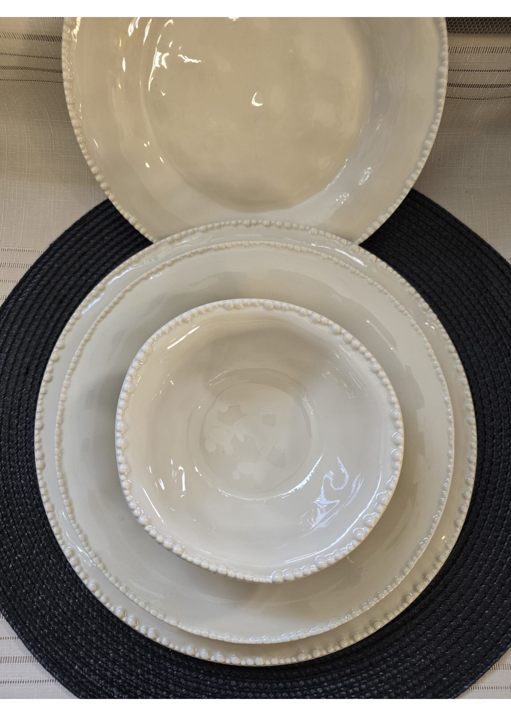 Bavary 24-delige Serviesset pearls creme kleur