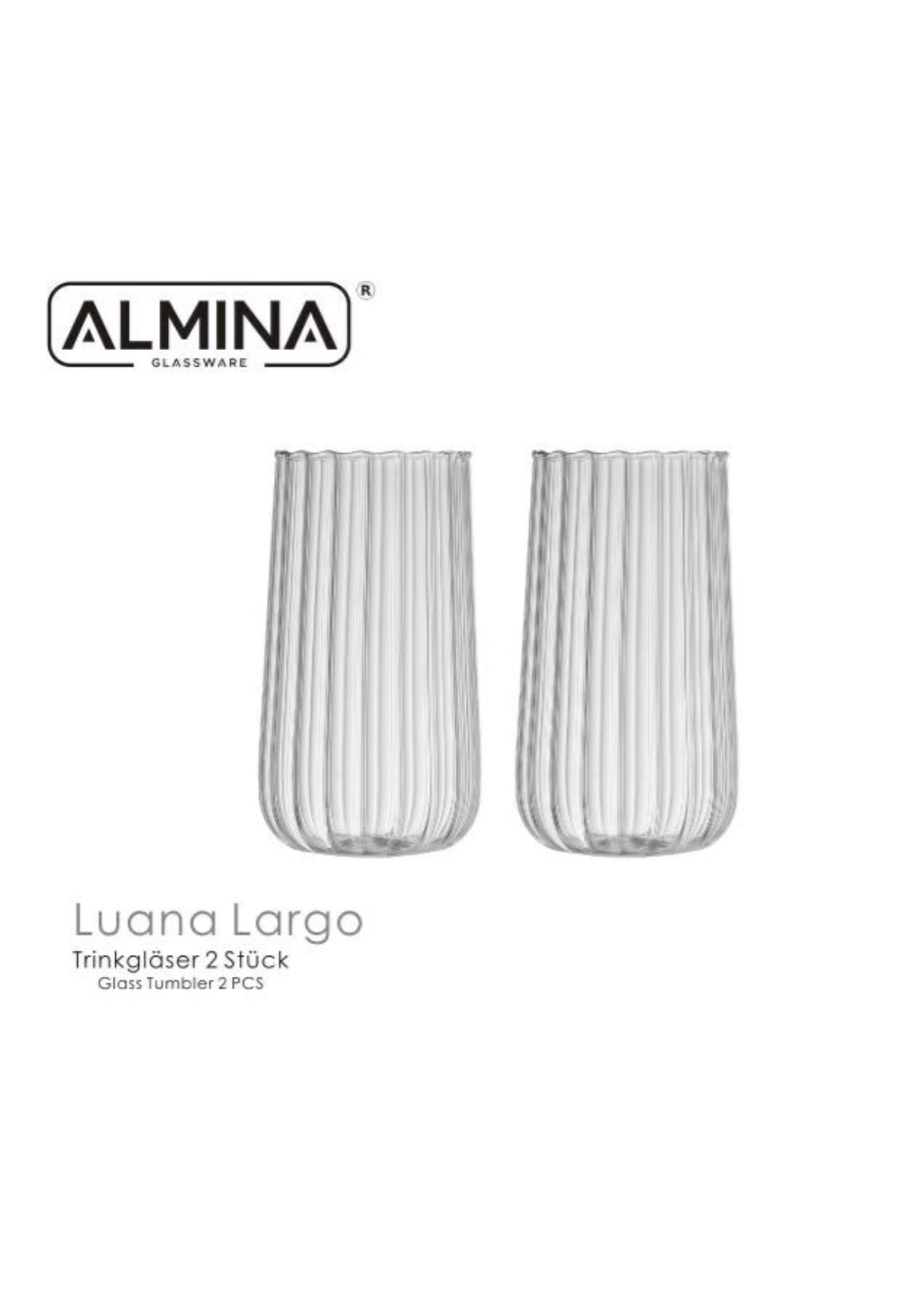 Almina 2 Borosilikatgläser – 400 ml (2x in der Packung)