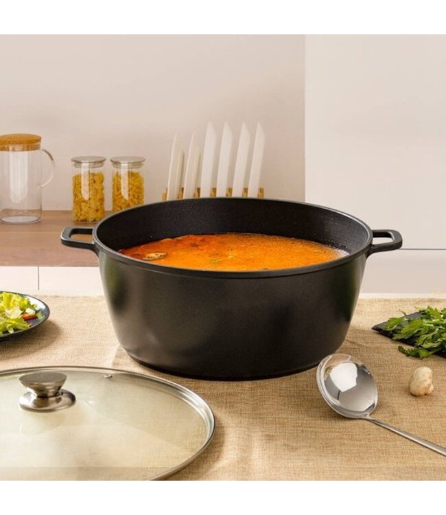 Poêle 40 cm – 19,5 litres – Royalty Line Swiss Titanium – Revêtement antiadhésif