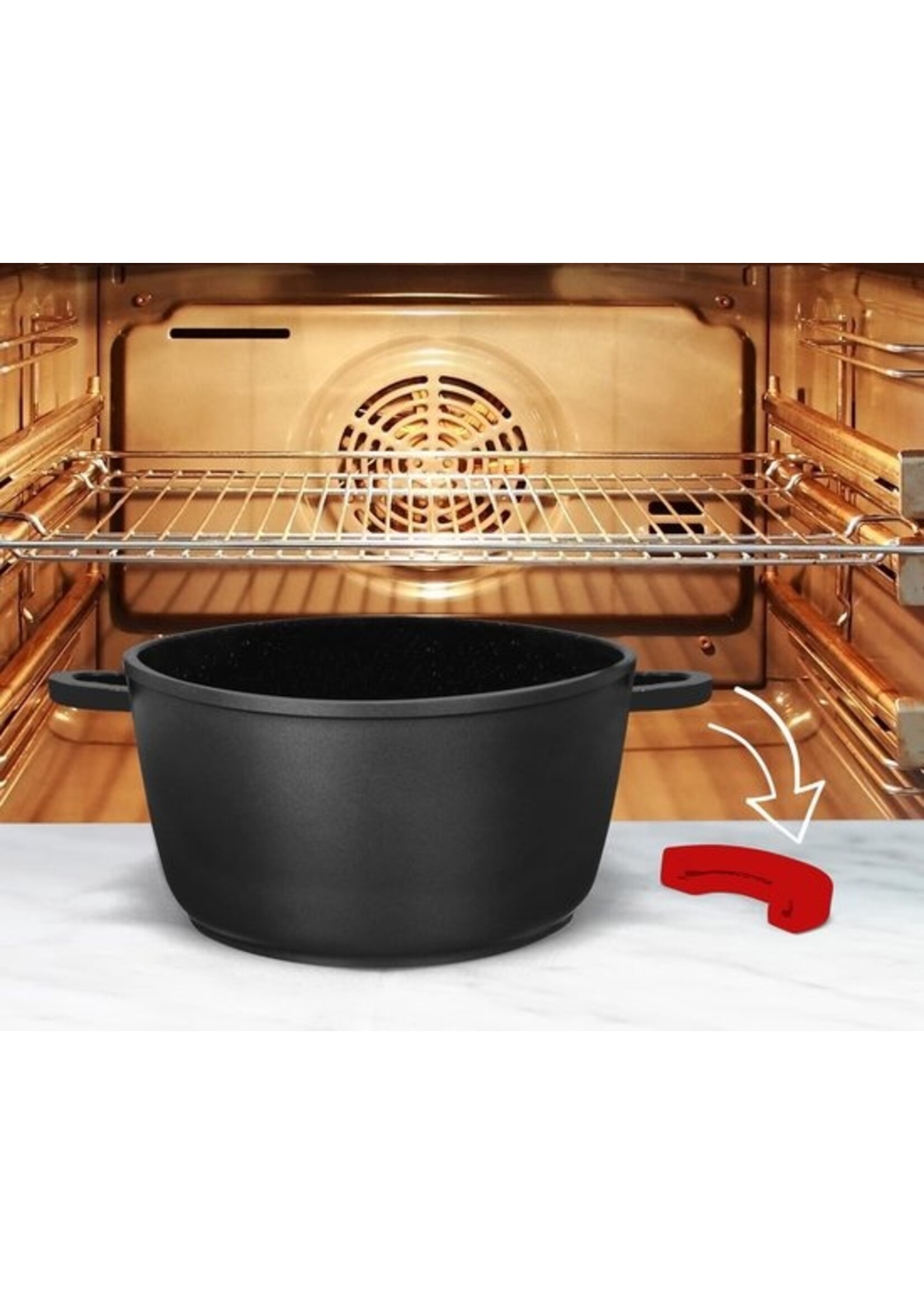 Poêle 40 cm – 19,5 litres – Royalty Line Swiss Titanium – Revêtement antiadhésif