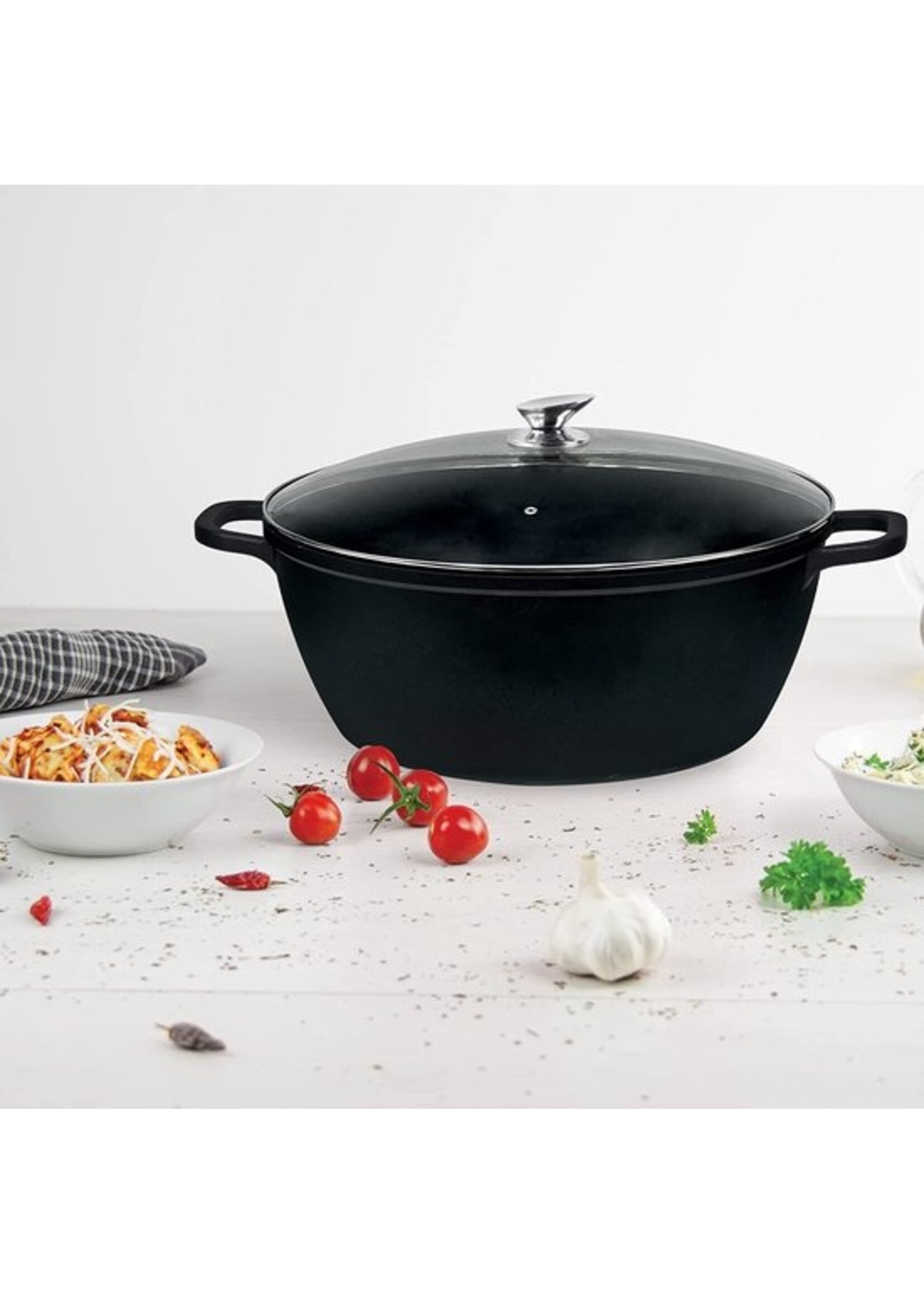 Bratpfanne 40 cm – 19,5 Liter – Royalty Line Swiss Titanium – Antihaftbeschichtung