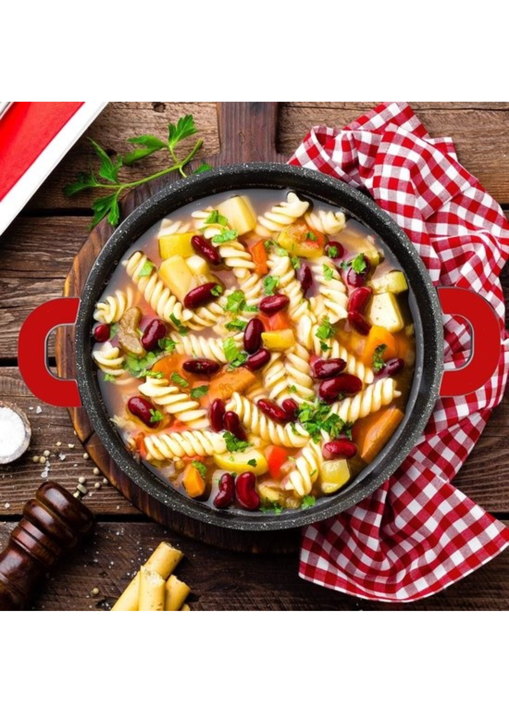 Braadpan 40 cm – 19,5 liter – Royalty Line Zwitserse Titanium – Antiaanbaklaag