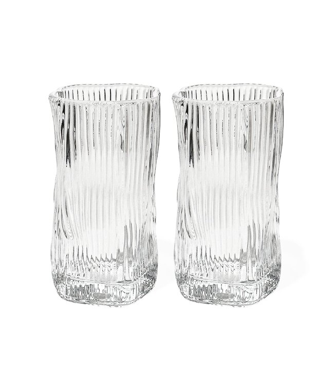 Verres à ondulations ondulées 280 ml 6 pièces