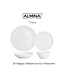 Almina 24-teiliges Daisy Tafelservice | Weiß