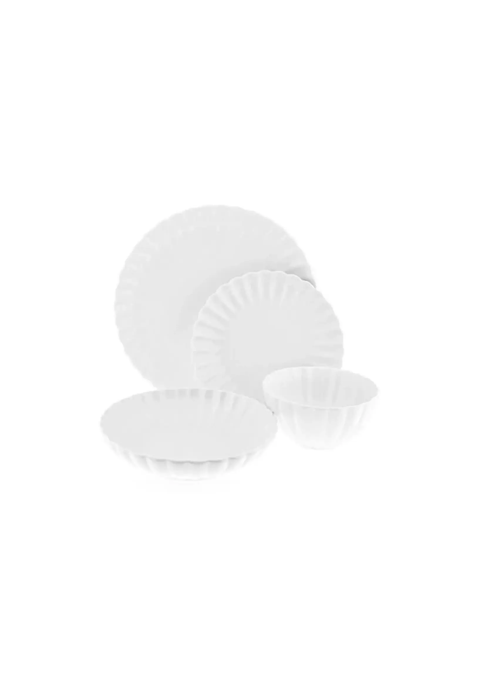 Almina 24-delig Daisy Dinner Set | Wit