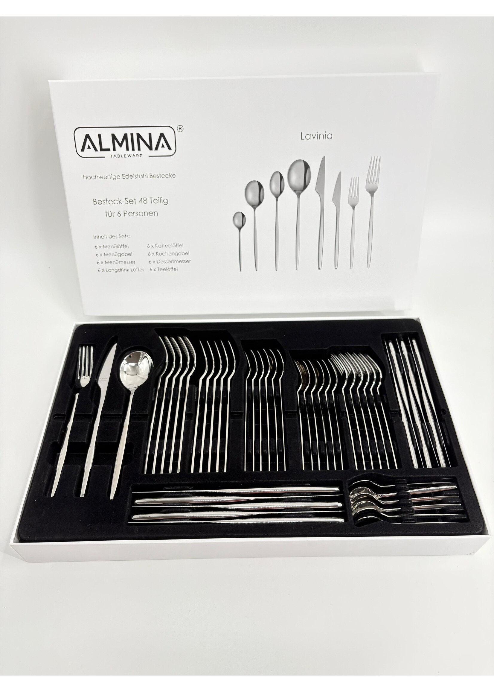 48-teiliges Besteckset Almina Lavinia
