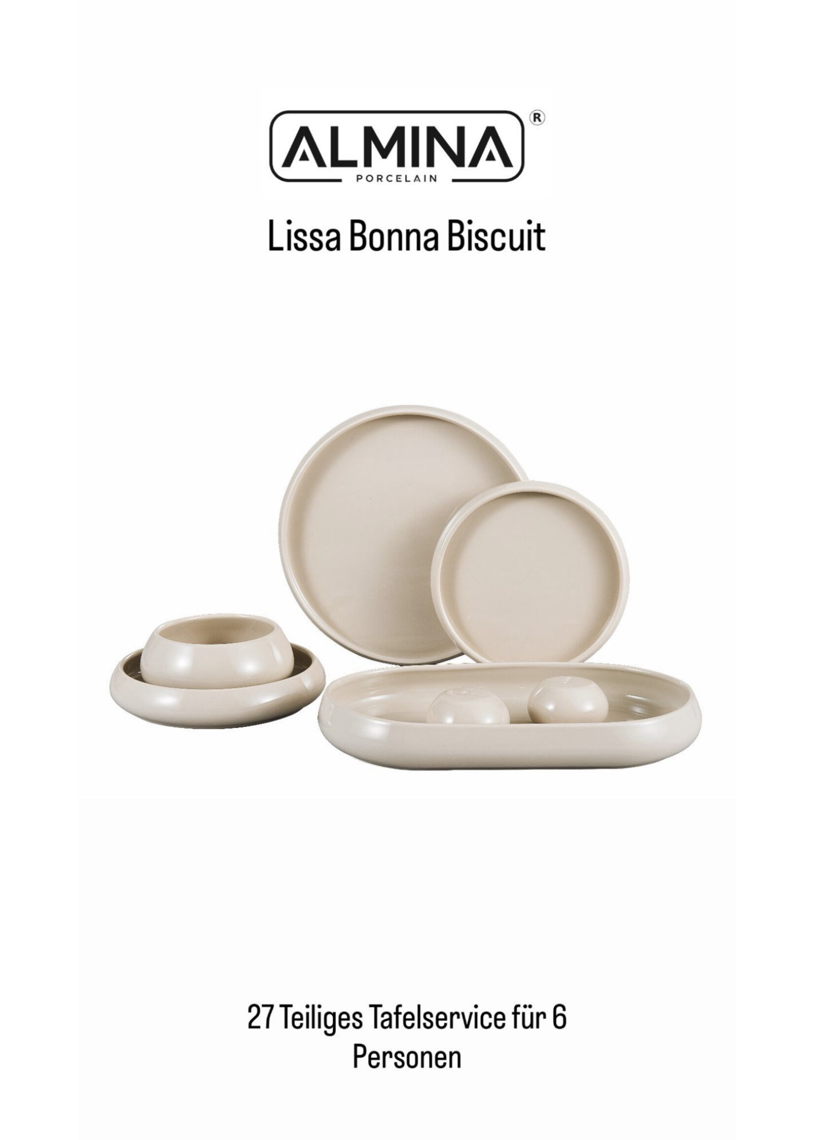 27-delige serviesset almina lissa bone