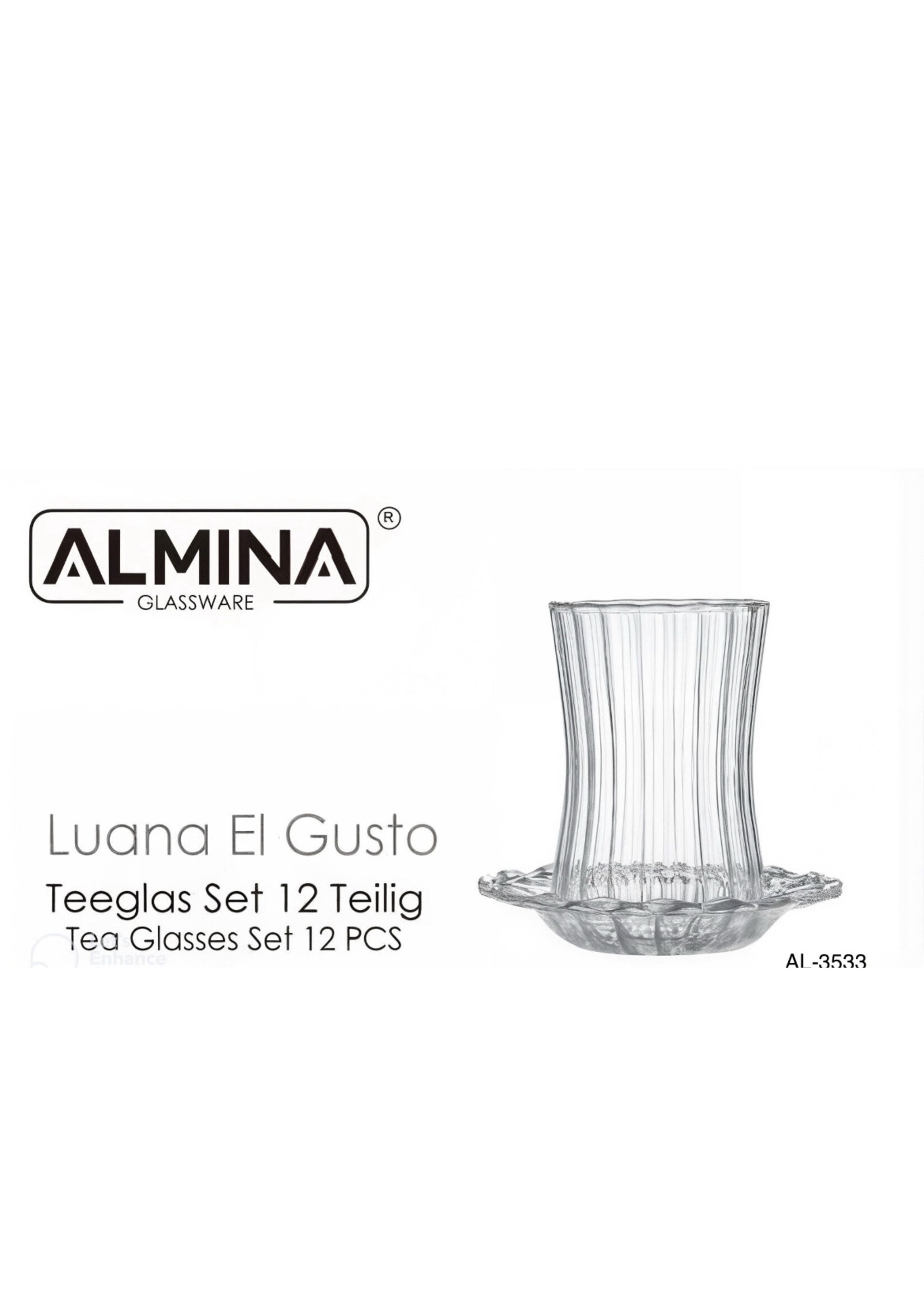 Almina Service de verres à thé 12 pièces luana el Gusto