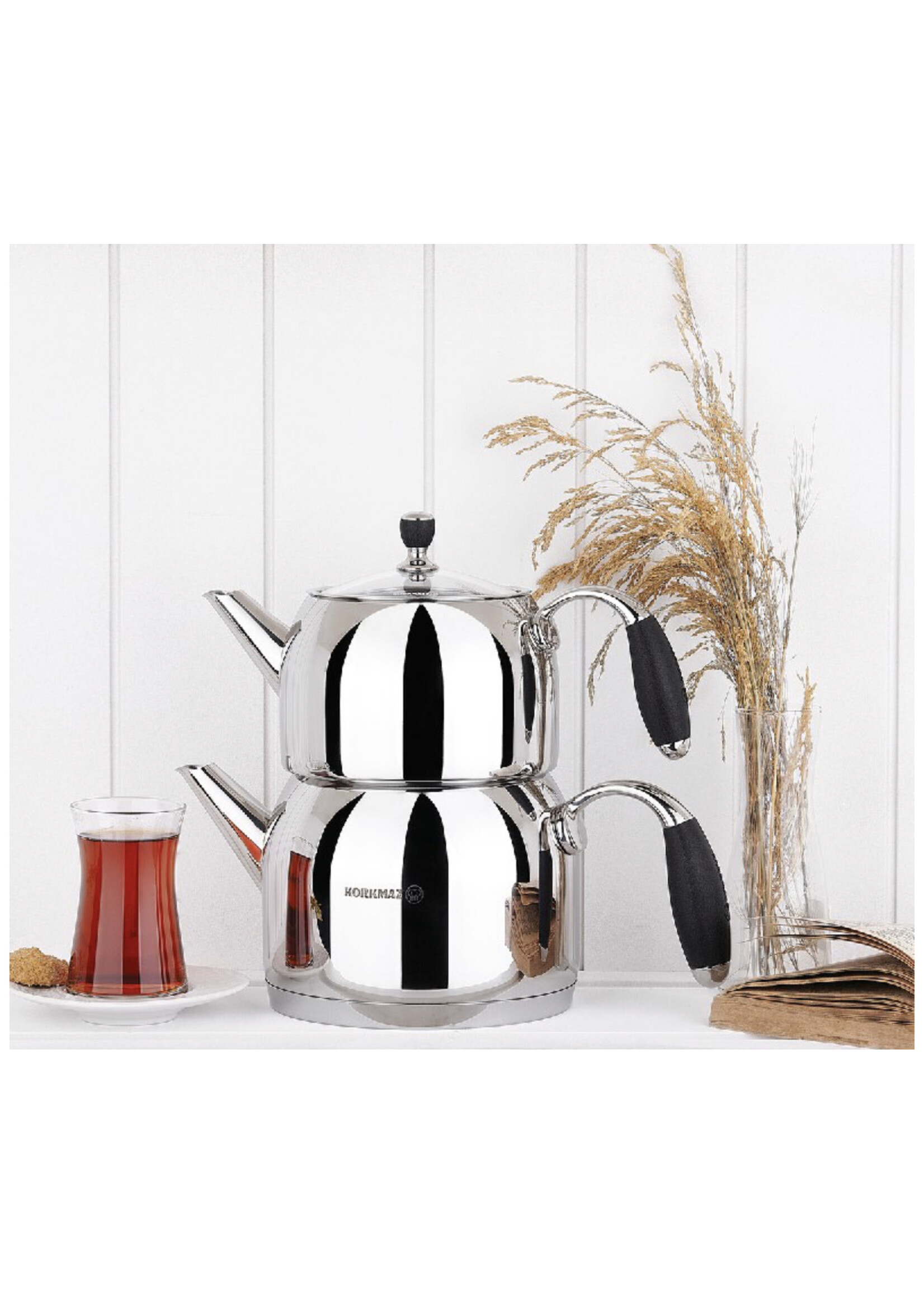 Korkmaz flora maxi thee pot  1,1ltr 2,0ltr