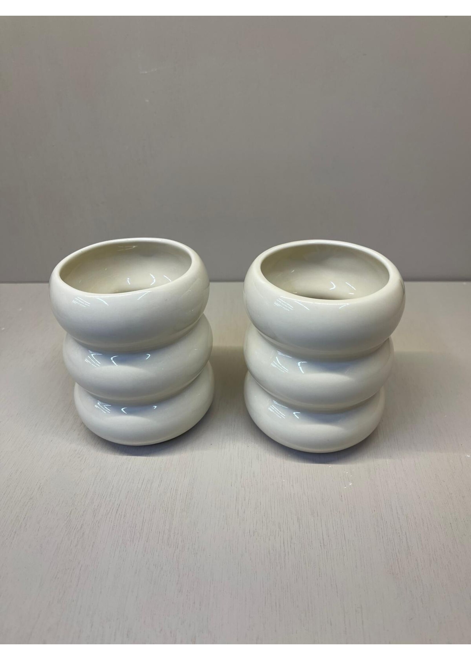 Bavary Lot de 2 tasses en céramique Wave 400 ml