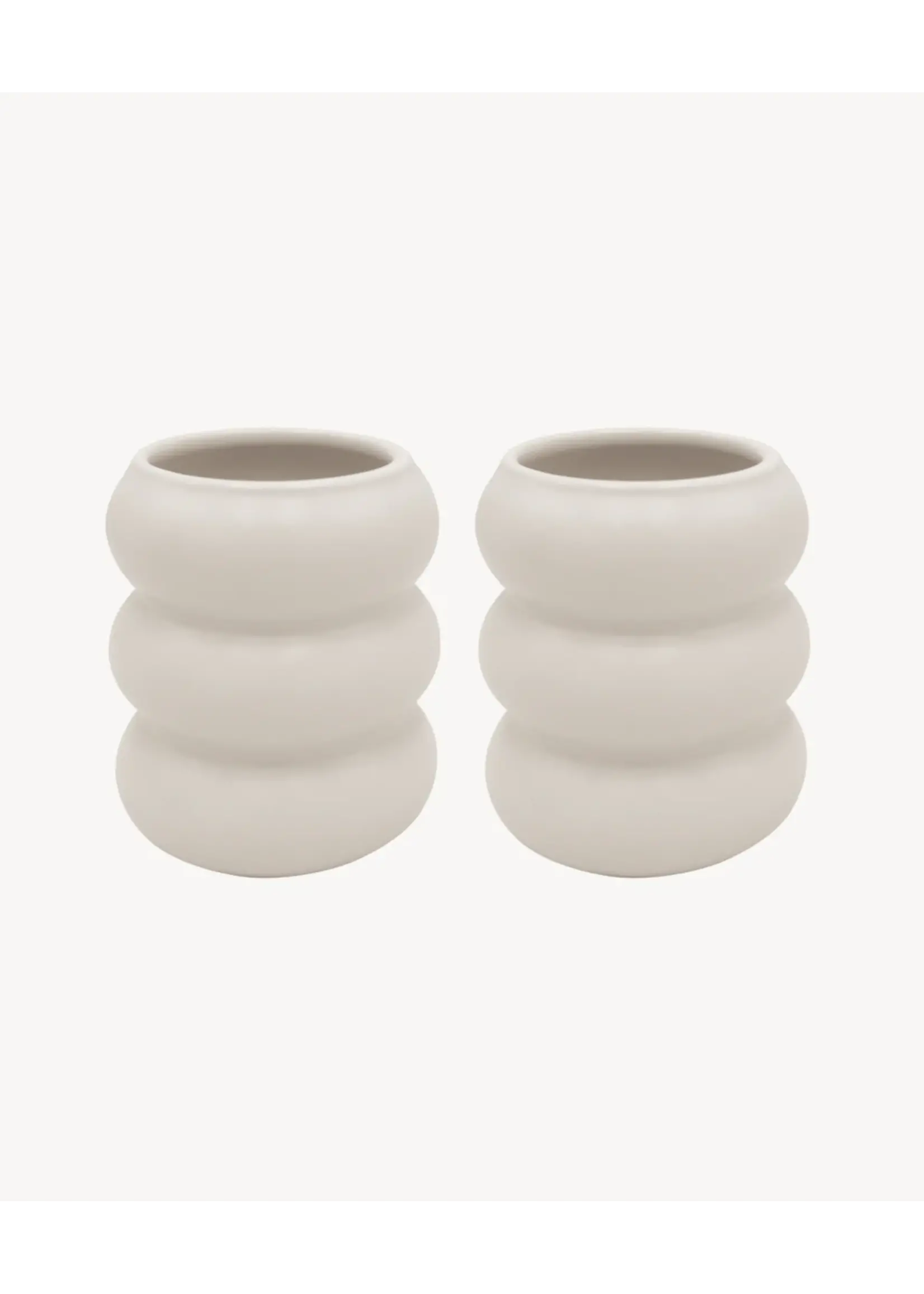 Bavary Lot de 2 tasses en céramique Wave 400 ml