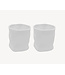 Bavary Tasses à café en céramique ondulées 2 pièces 350 ml