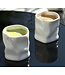 Bavary Tasses à café en céramique ondulées 2 pièces 350 ml