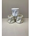 Bavary Tasses à café en céramique ondulées 2 pièces 350 ml