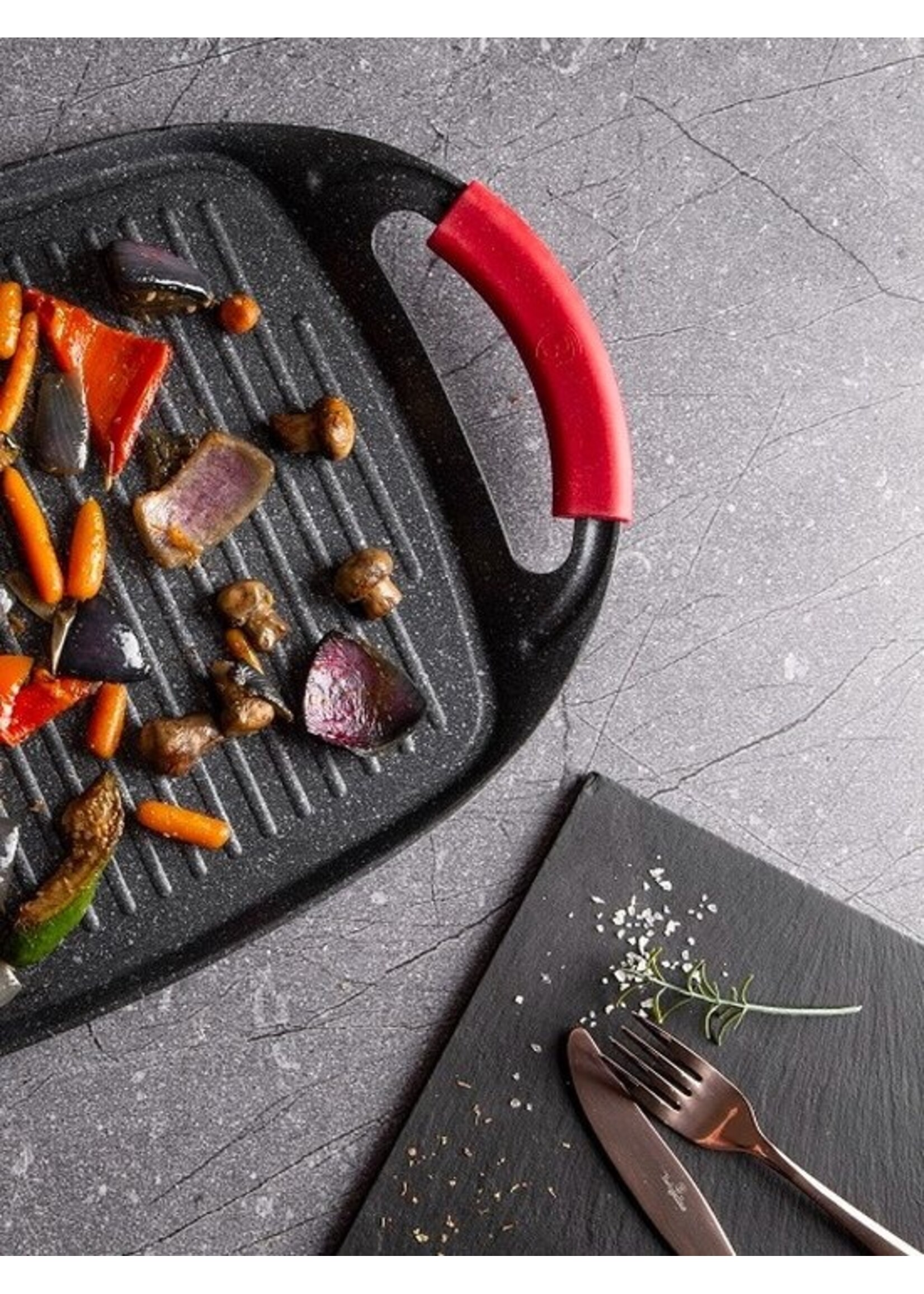 Plaque de cuisson à induction Royalty Line® BTG47M - 29 x 47 cm - Poêle à griller